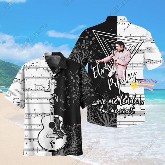 Elvis Presley Short Sleeve Hawaiian Shirt, Elvis Vacation Shirt, Elvis Summer Shirt