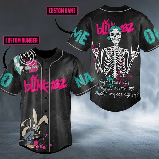 Personalized B182 Baseball Jersey Shirt, B182 Shirt, B182 Band Shirt, B182 Jersey, B182 Fan Gift, Music Lover