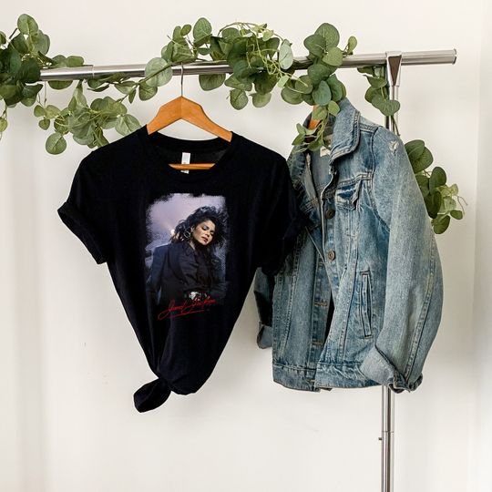 Janet Jackson Cotton Short Sleeve Shirt, Janet Jackson Fan Gift