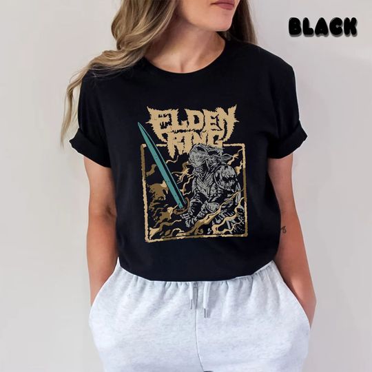 Unisex Elden Ring Sweatshirt, The Warrior Graphic Tee, Elden Shirt Warrior Jar, Warrior Shirt, Demon Tee, Tarnished Tee, Heavy Metal Shirts
