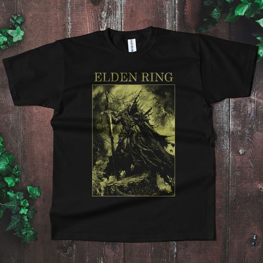 Elden Ring - T-Shirt, tee, gothic, goth, dark souls, bloodborne, vintage, retro, sekiro, occult, occultism, dark art, shadow of erdtree