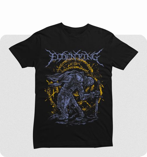 Elden Ring Unisex Tarnished T-shirt, Elden t-shirt, The Warrior Graphic Hoodie, Tarnished Soulsborne