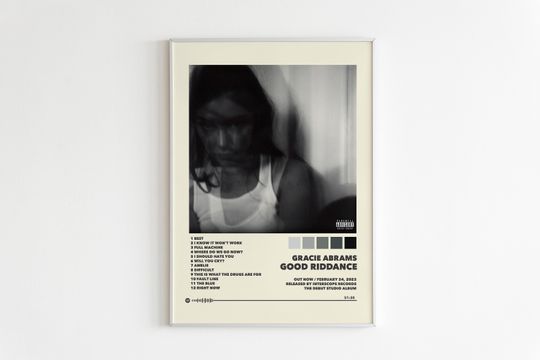 Gracie Abrams Posters / Good Riddance Poster / Album Cover Poster, Poster Print Wall Art, Custom Poster, Home Decor, Gracie Abrams