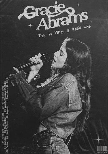 Gracie Abrams This is what it feels like poster  | Gracie Abrams Poster | Music Gift | Music Wall Decor, Available in 7 Sizes