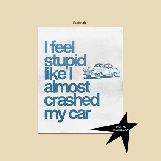 gracie abrams - i should hate you print  | Gracie Abrams Poster | Music Gift | Music Wall Decor, Available in 7 Sizes