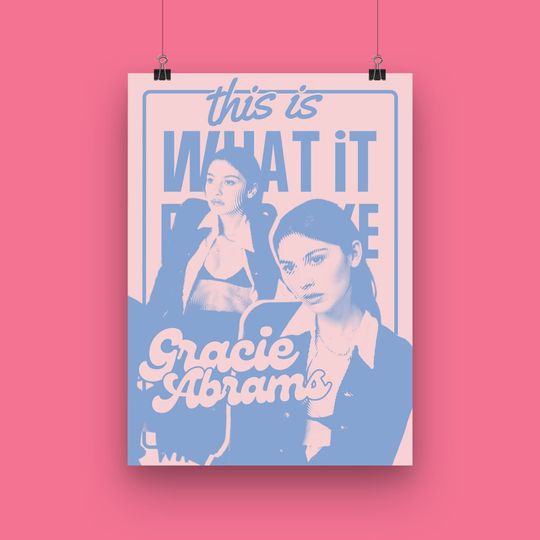Gracie Abrams Print Poster  | Gracie Abrams Poster | Music Gift | Music Wall Decor, Available in 7 Sizes