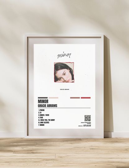 Gracie Abrams Minor Album Cover, Gracie Abrams Album Cover, Gracie Abrams Minor,  | Gracie Abrams Poster | Music Gift | Music Wall Decor, Available in 7 Sizes