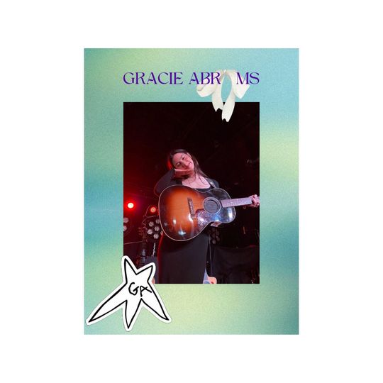 Gracie Abrams poster  | Gracie Abrams Poster | Music Gift | Music Wall Decor, Available in 7 Sizes Unframed poster