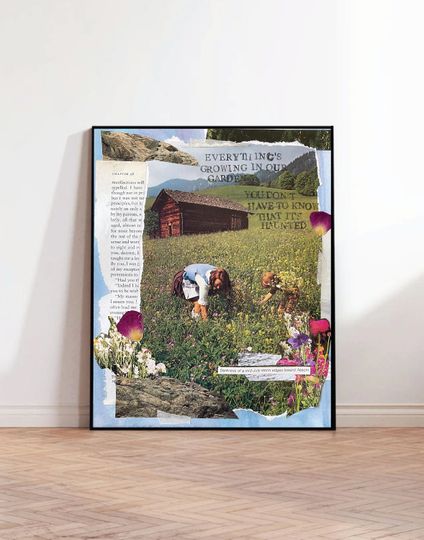 Garden Song Digital Print: Phoebe Bridgers Wall Art, Lyric Poster, Phoebe Bridgers Poster, Art Print, Phoebe Bridgers Gift