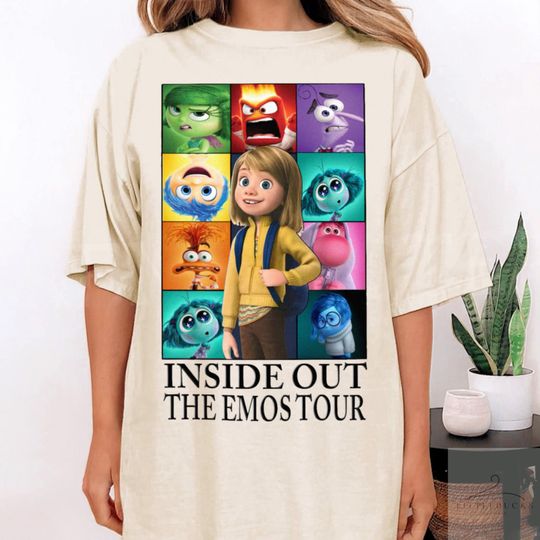 Inside Out The Emos Tour Shirt, Funny Character Cartoon Movie, Joy Disgust Fear Sadness Anger Tee, All The Feels Tour Shirt,Inside Out Shirt