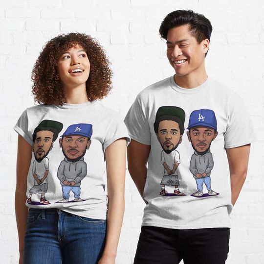 Discover Kendrick Lamar & J.Cole Classic T-Shirt, Summer Cotton Short Sleeve T-Shirt, Music Tour Merch, Gift for Fans, Men Clothing Inspired