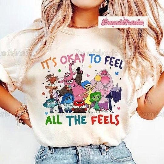 Today I Feel All The Feels Inside Out 2 Shirt, Disney Matching Tee, Inside Out 2