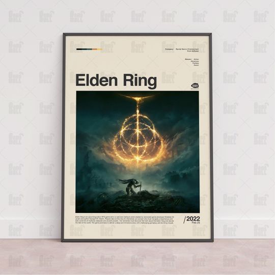 Elden Ring Poster, Gaming Room Poster, Gaming Wall Poster, Gaming Print Poster, Game Gift,Video Games Poster,Gaming Wall Art