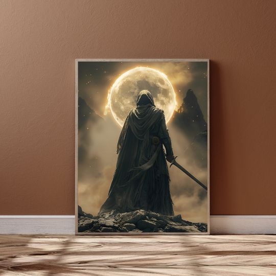 Elden Ring Poster |  Video game poster | Gaming Poster | Elden ring print | Malenia blade of Miquella | Game room decor