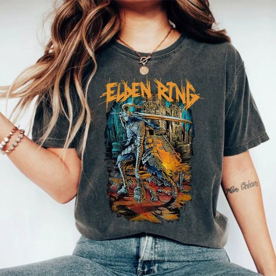 Elden Ring Video Game Shirt | Video Game Cotton Short Sleeve Shirt | Trending Tee | Summer Unisex Casual Shirt