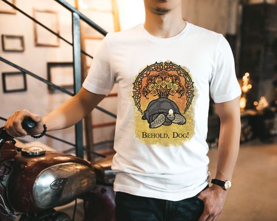 Elden Ring Dog Tee | Pope Turtle Miriel T-Shirt | Unisex Dark Souls Shirt | Dog Turtle Shirt | Gamer T-Shirt
