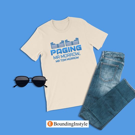 Disney Tomorrowland  Shirt, Paging Mr Morrow Disney Shirt, Disney Clothing, Summer Casual Cotton Couple Matching Shirt, Short Sleeve Shirt for Men, Women and Kids