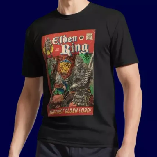 Elden Ring Video Game Shirt | Video Game Cotton Short Sleeve Shirt | Trending Tee | Summer Unisex Casual Shirt
