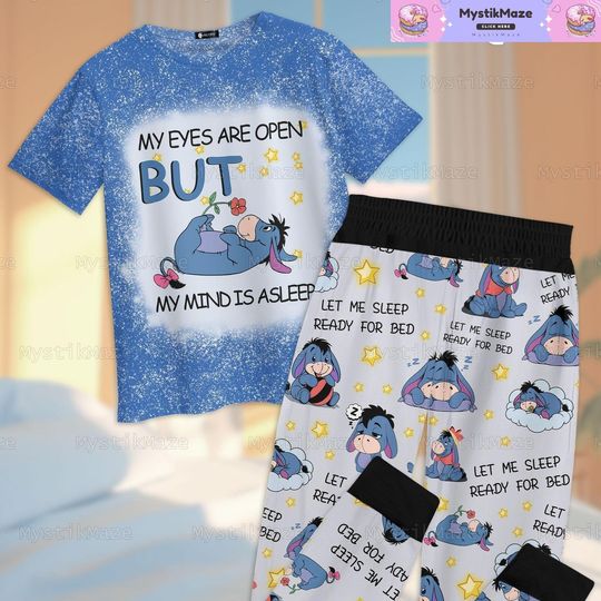 Eeyore Pajamas Set, Disney Eeyore Pj Set, Eeyore Pajamas Family