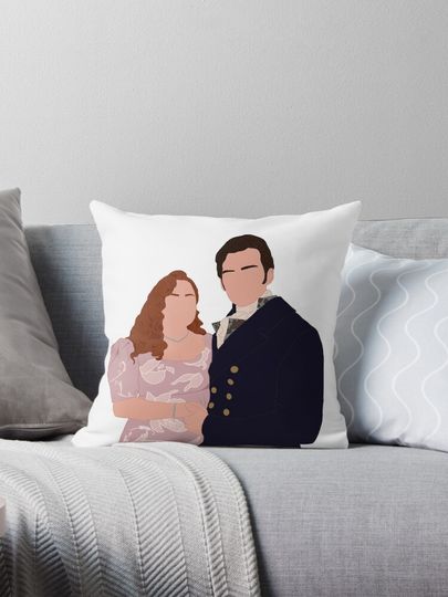 Polin Engagement Throw Pillow, Bridgerton Throw Pillow, For Decoration, Home and Living, Gift for Fans, Funny Gift Ideas