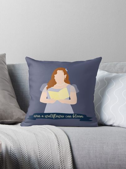 Penelope Wallflower Throw Pillow, Bridgerton Throw Pillow, For Decoration, Home and Living, Gift for Fans, Funny Gift Ideas