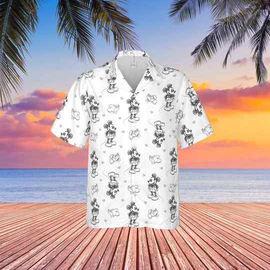 Disneyland Classic Mickey Mouse Sketch Shirt, Disney Mickey Summer Vacation Matching Shirt, Disney Family Trip WDW Outfit For Mickey Lover