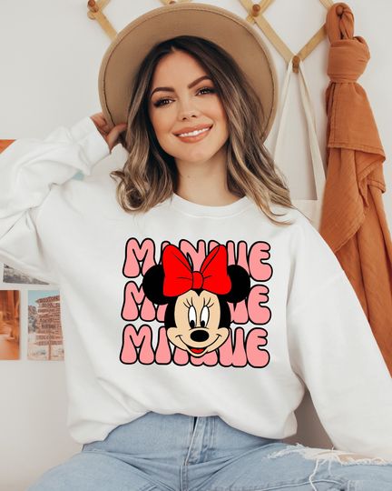 Minnie Mouse Sweatshirt, Disney Girl Trip Sweatshirt, Disney Minnie Sweatshirt