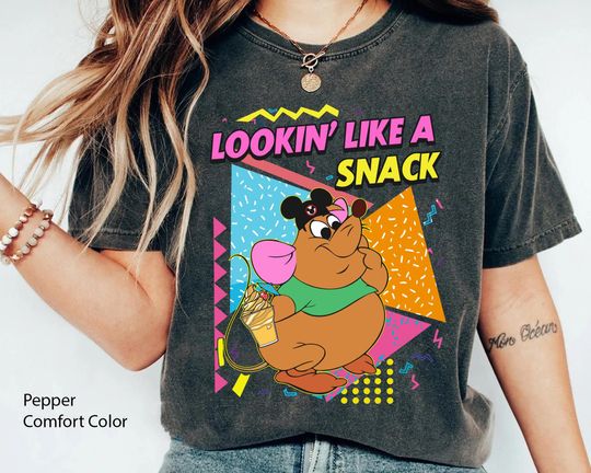 Retro 90s Gus Mouse Lookin' Like A Snack Shirt, Vintage  Cinde Mouse T-shirt,  World 2024 Trip, Magic Kingdom Tee