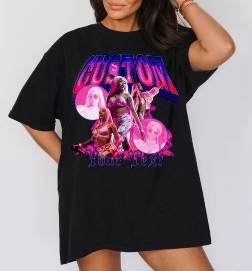 Custom 90s bootleg Short Sleeve Shirt, Your own bootleg idea custom photo Shirt