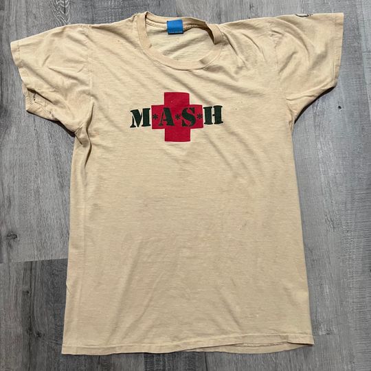M*A*S*H Shirt | Mash 4077th tv Division Vintage Style Distressed Sitcom T-shirt | Cotton Short Sleeve Shirt | 80s Movie Shirt