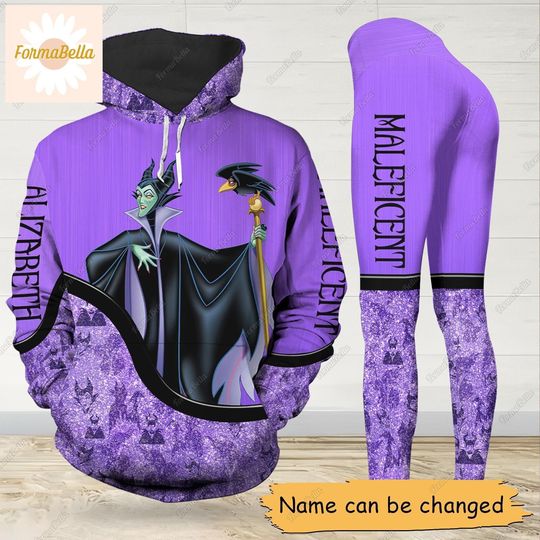 Maleficent Hoodie/Leggings, Disney Villains Hoodie, Sleeping Beauty Hoodie