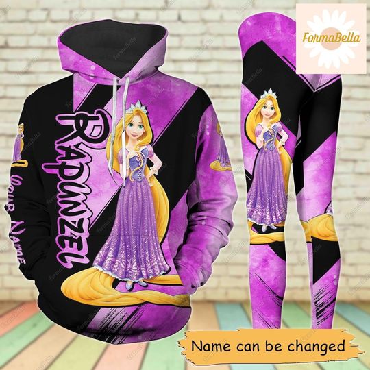 Rapunzel Hoodie/Leggings, Rapunzel Princess Hoodie, Disney Princess Leggings