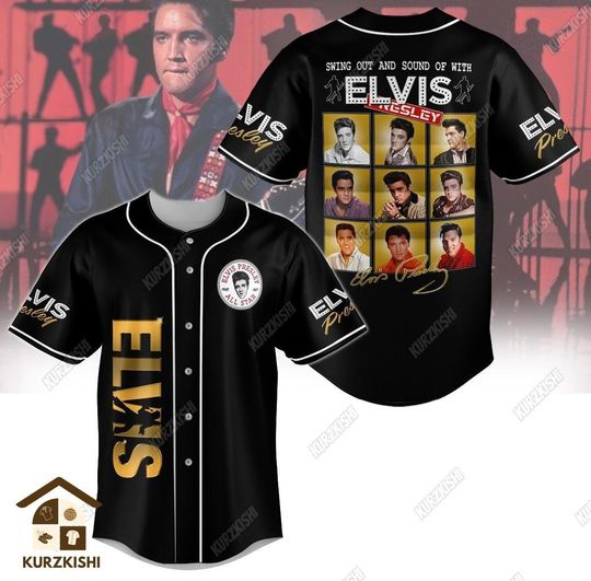 Elvis Presley Baseball Jersey, Elvis King Jersey Shirt, King Of Rock N Roll