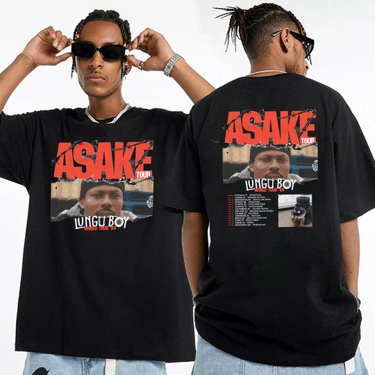Asake Lungu Boy World Tour 2024 Shirt, Asake 2024 Concert Shirt, Asake Fan Gift, Lungu Boy Tour Merch