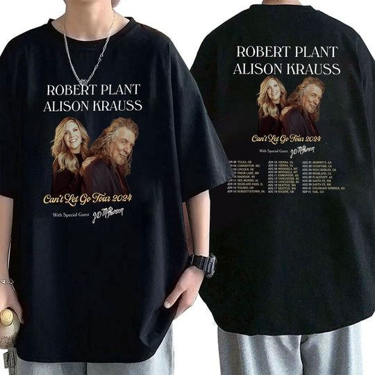 Robert Plant & Alison Krauss Can't Let Go Tour 2024 Shirt, Robert Plant and Alison Krauss 2024 Concert Shirt, Music Tour Tee