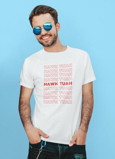 Hawk Tuah Shirt, Hilarious Unisex Softstyle T-Shirt  Unisex short sleeves heavy cotton shirt, Multiple colors trending shirts