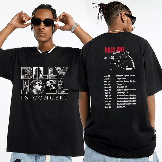 Billy Joel In Concert Music Tour 2024 Shirt, Billy Joel 2024 Concert Shirt, Billy Joel Fan Gift, Piano Man, Billy Joel Merch
