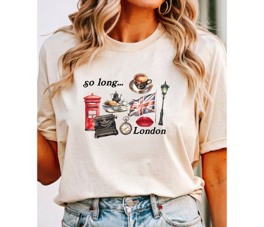 Discover Tortured Poets Department Comfort Colors Oversized T Shirt, TTPD shirt, So Long London, London Icon Collage Oversized Unisex Tortured Poets