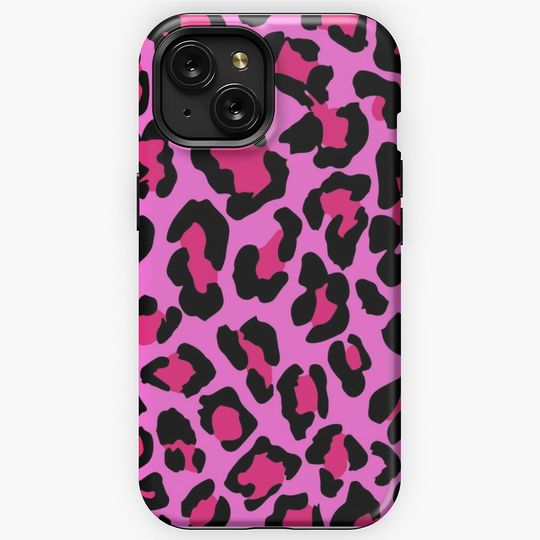 Hot Pink Leopard Print  iPhone Case