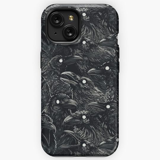 Raven pattern 2 iPhone Case