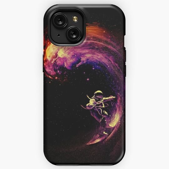 Discover Space Surfing iPhone Case