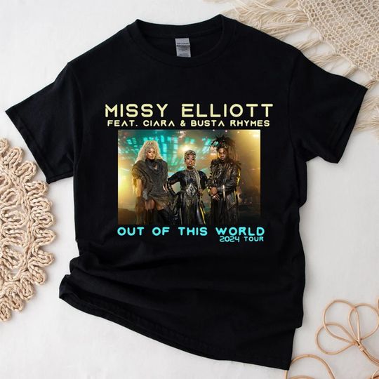 Missy Elliott 2024 Tour Feat Ciara & Busta Concert, Unisex Shirt, Music Tour Shirt 2024