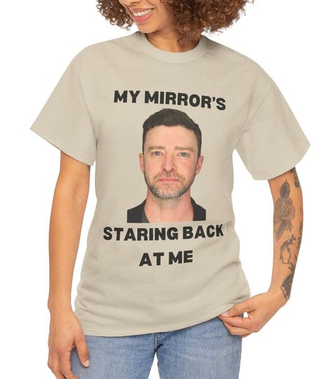 Viral Justin Timberlake Mugshot T-Shirt, My Mirror's Staring Back At Me, JT Concert Shirt