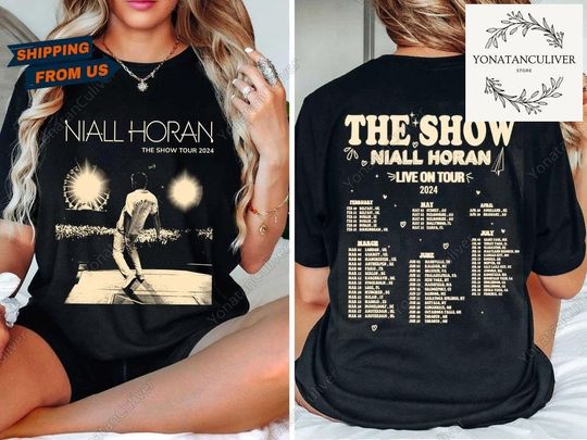 Niall Horan Tshirt, Niall Horan 2 Side Shirt, Niall Horan Shirt, The Show Album Track List Shirt, Niall Horan Music Tour