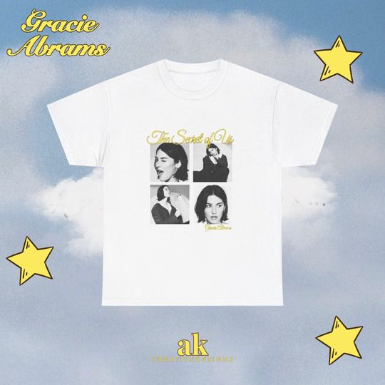 Gracie Abrams The Secret of us Album cotton T-shirt, Gifts for Fan
