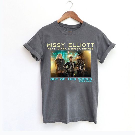 Missy Elliott 2024 Tour Feat Ciara & Busta Concert Unisex Shirt, Music Tour Shirt 2024
