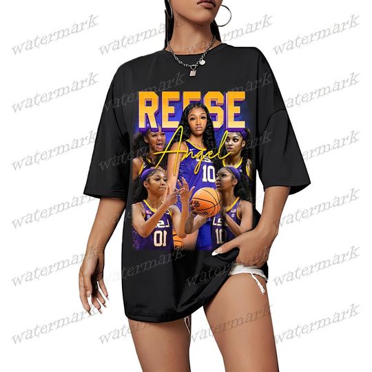 Angell Reese T-shirt Basketball Player Los Angeles Bootleg Vintage Graphic Tee Unisex