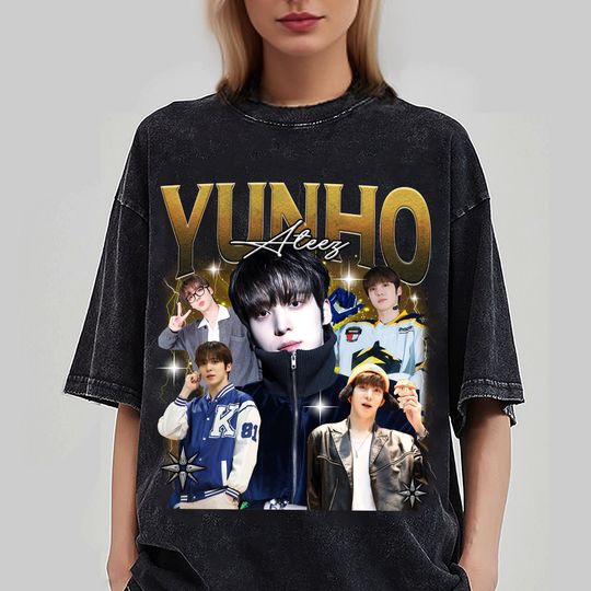 Yunho Kpop Shirt, Yunho ATEEZ Kpop Shirt, Jeong Yunho ATEEZ Vintage Retro Graphic Music Unisex Gift Fan