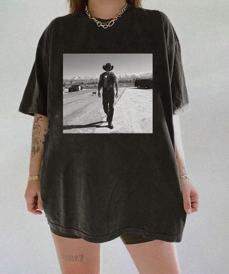 Ateez San Cowboy Graphic Tee, San Ateez Work Shirt, 90s Retro Tshirt, Ateez Members Kpop Shirt, Ateez Tour 2024 Merch, Gift Idea Atiny