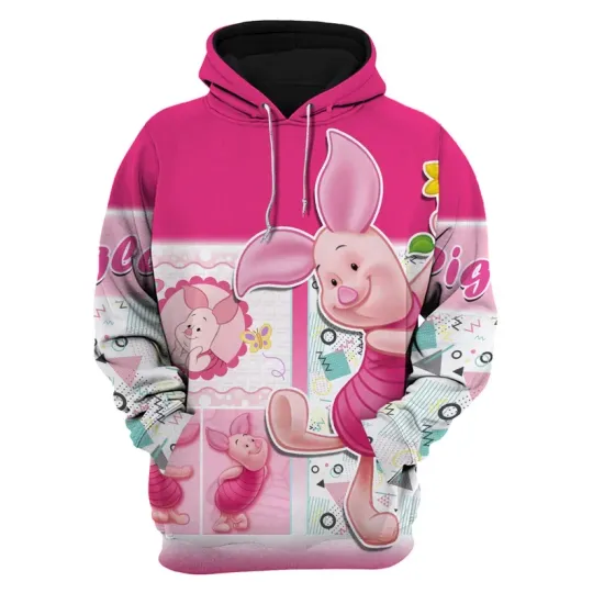 Pink Piglet Winnie The Pooh Hoodie  Disney Hoodie